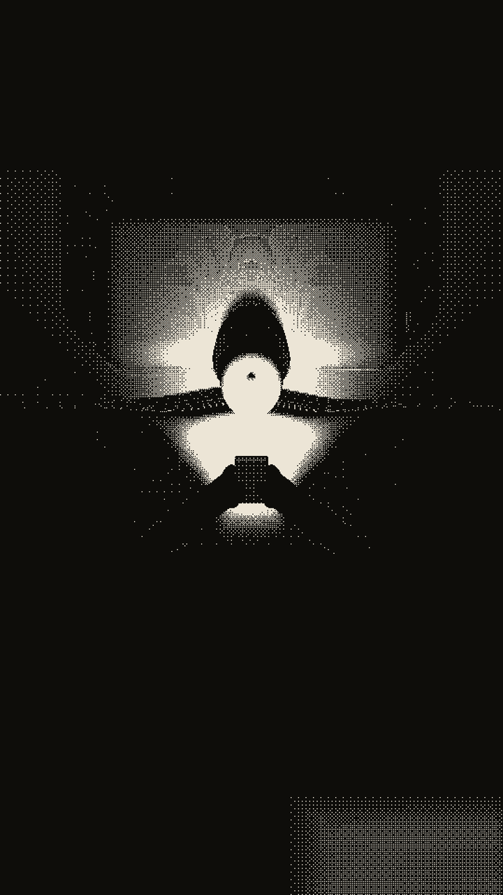 a person in bed at night, lit only by a phone